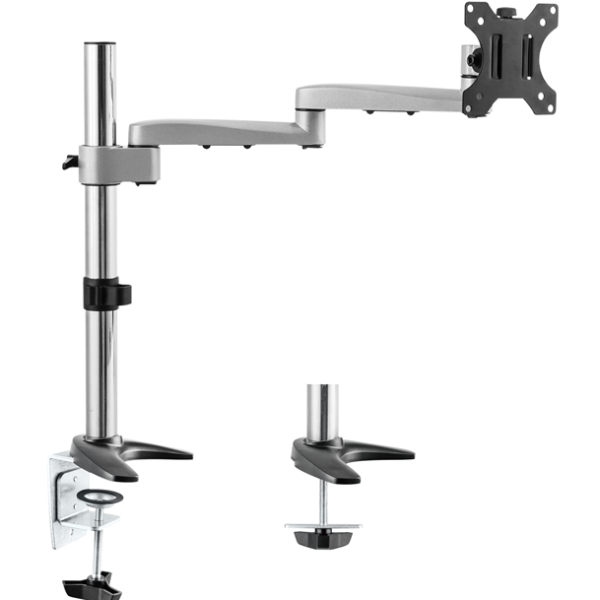 Astrotek Monitor Arm Desk Mount Height Adjustable Stand for Single LCD Display 23.8' 24' 27' 31.5' 32' 8kg 30° Tilt 180° Swivel 360° Pivot VESA LS