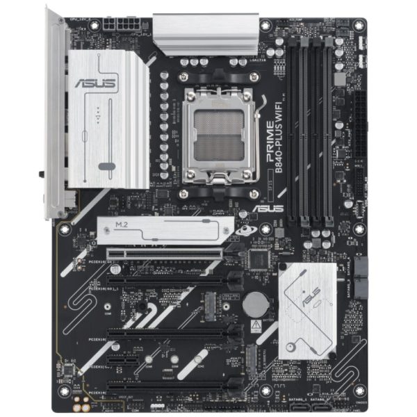 ASUS AMD PRIME B840-PLUS WIFI-CSM (AM5) ATX Motherboard, DDR5 192GB, 1x PCIe 4.0 x16 slot, 3 x M.2 slots, 4x SATA, Wi-Fi 6E, 1 x HDMI, 1 x DP