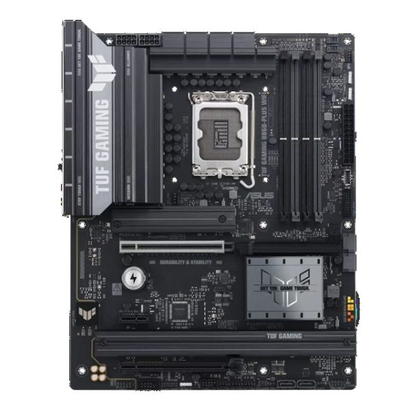 ASUS TUF GAMING B860-PLUS WIFI LGA1851 ATX Motherboard 256GB, DDR5, 1 x PCIe 5.0, 3 x M.2 slots, 4 x SATA, WiFi 7, 1 x HDMI, 1 x DP