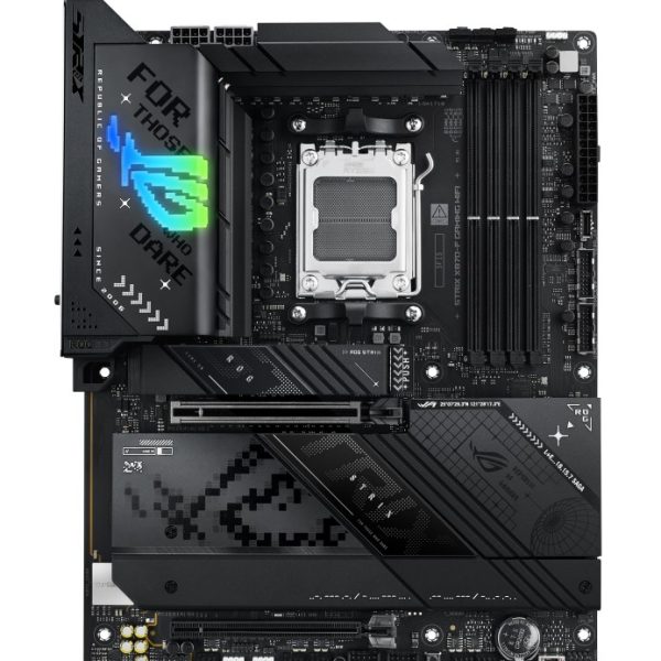 ASUS AMD ROG STRIX X870-F GAMING WIFI (AM5) ATX Motherboard, DDR5 192GB, 1x PCIe 5.0 x16 slot, 4 x M.2 slots, 2x SATA, Wi-Fi 7, 1 x HDMI, 1 x DP2