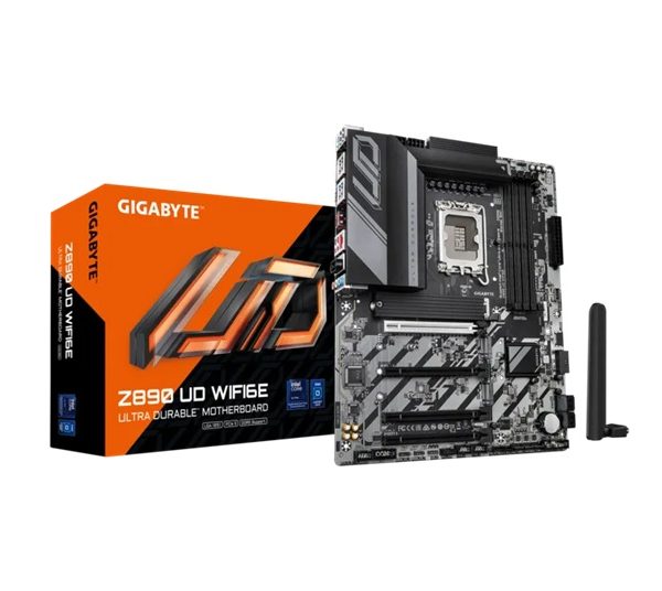 Gigabyte Z890 UD WIFI6E Intel LGA 1851 ATX Motherboard, 4x DDR5 ~256GB, 4x PCI-E x16, 3x M.2, 4x SATA,  5x USB 3.2, 1x USB-C, 4x USB 2.0