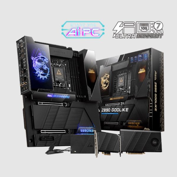 MSI MEG Z890 GODLIKE, INTEL Z890, 4x DDR5 256GB, 2x PCI-E x16 slot, 1x PCI-E x4, 8x M.2, 4x USB 2.0 , 7x USB C, Intel® Killer™ BE1750x Wi-Fi 7