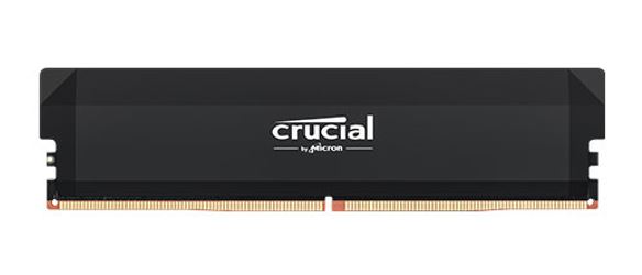 Crucial Pro 16GB (1x16GB) DDR5 UDIMM 6400MHz CL32 Black Heat Spreader Support Intel XMP AMD Ryzen Desktop PC Gaming Memory Tray