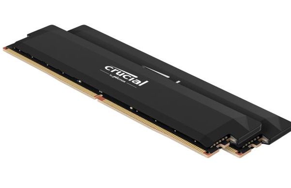 Crucial Pro 32GB (2x16GB) DDR5 UDIMM 6400MHz CL38 Black Heat Spreader Support Intel XMP AMD Ryzen Desktop PC Gaming Memory