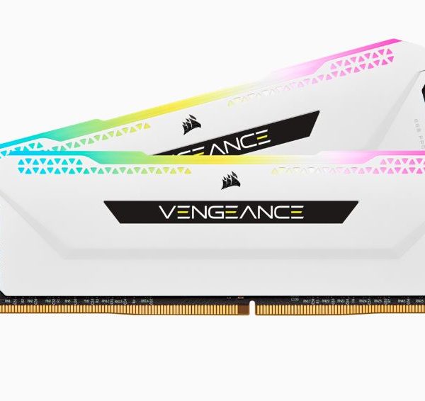 Corsair Vengeance RGB PRO SL 32GB (2x16GB) DDR4 3200Mhz C16 White Heatspreader Desktop Gaming Memory