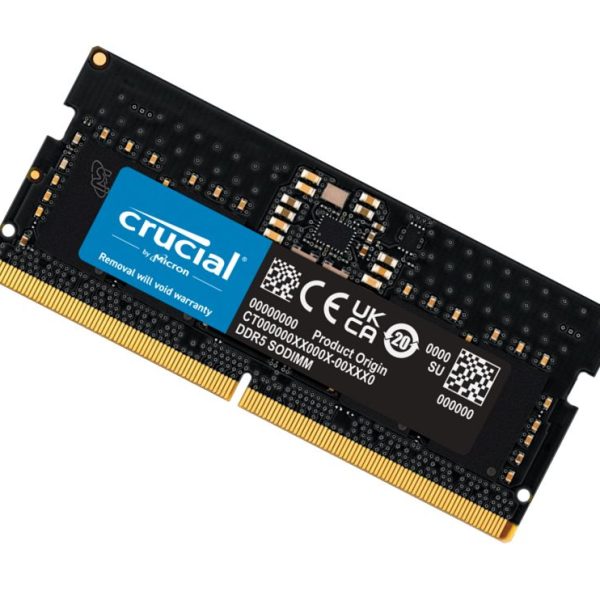 Crucial 32GB (1x32GB) DDR5 SODIMM 5600MHz CL46 Notebook Laptop Memory
