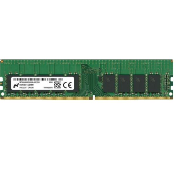 Micron 32GB (1x32GB) DDR4 ECC UDIMM 3200MHz CL22 2Rx8 ECC Unbuffered Server Memory 3yr wty