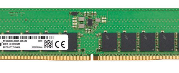 Micron 16GB (1x16GB) DDR5 ECC UDIMM 5600MHz CL46 2Rx8 Server Data Center Memory 3yr wty