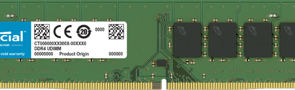 Crucial 16GB (1x16GB) DDR4 UDIMM 3200MHz CL22 1.2V Unbuffered Desktop PC Memory RAM