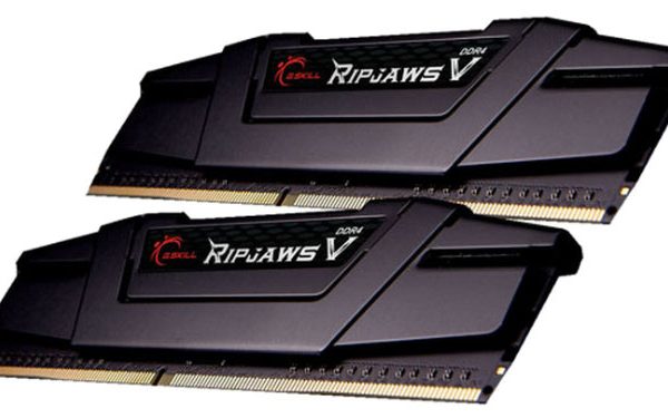 G.SKILL F4-3200C16D-16GVKB 16GB (2 x 8GB)/ PC4-25600 / DDR4 3200 Mhz/ Timings 16-18-18-38/ Voltage 1.35V/ RipjawsV