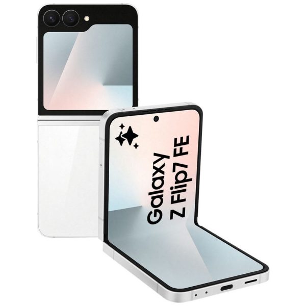 Samsung Galaxy Z Flip7 FE 5G 128GB - White *AU STOCK*, 6.7', Full HD+, 120Hz, 8GB/128GB, 50MP/10MP, Single+ eSIM, 4000mAh, 2 Years Warranty