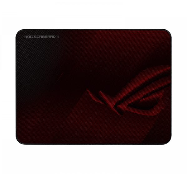 ASUS ROG SCABBARD II Gaming Mouse Pad, Medium Size (360x260mm) Water/Oil/Dust Respellent, Anti-Fray, Soft Cloth With Rubber Base