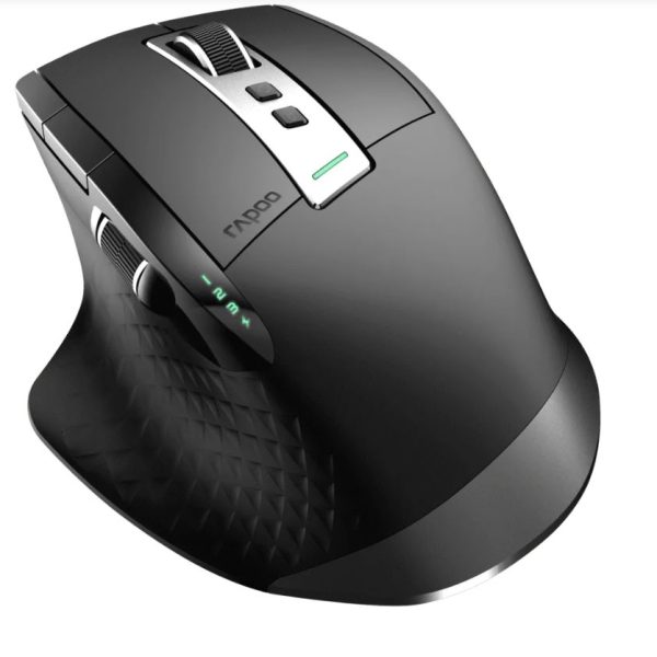 RAPOO MT750PLUS Multi-Mode Wireless Ergonomic Mouse - 800-4000 DPI Sensor Bluetooth 5.0 and 2.4 GHz