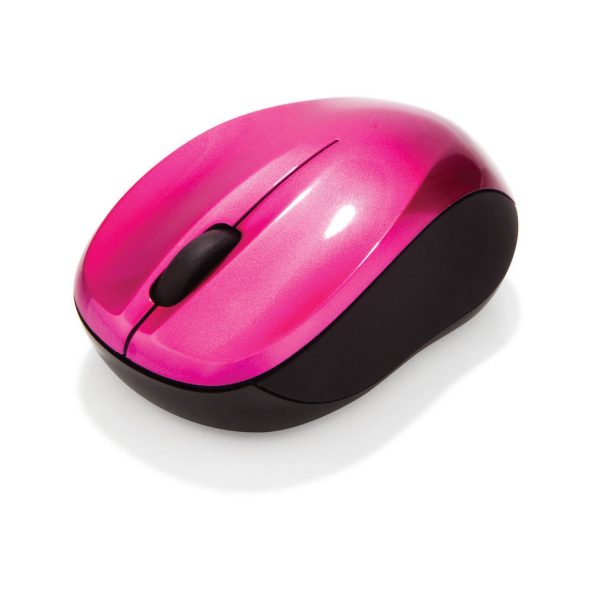 **ON SPECIAL** Verbatim GO Nano Hot Pink Mouse 2.4GHz Wireless Optical, Ultra Compact, 3 Buttons, 1600dpi, Nano Receiver