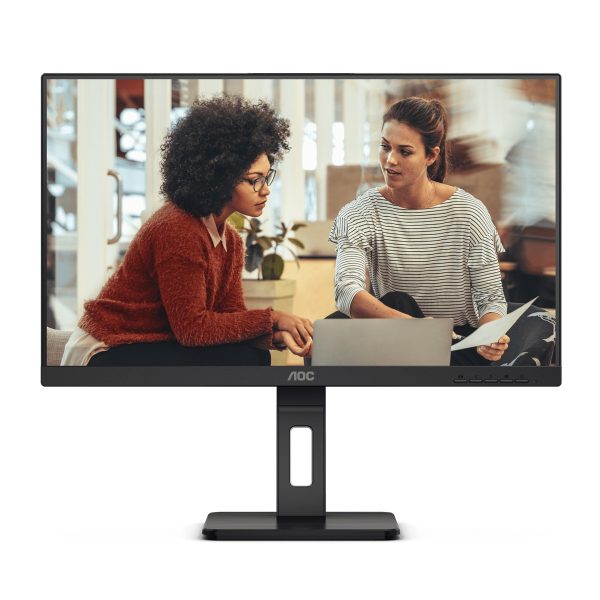 AOC 27' IPS Monitor (27E3QAF) – Full HD 75Hz, 4ms response, 300 nits, 120% sRGB, HDMI/DP/VGA, height-adjustable stand, built-in speakers (LS)
