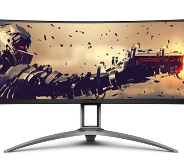 AOC 49' Curved 1800R, 5120X1440 DQHD, 32:9, Adaptive Sync, HDR 400,1ms, 165Hz ,3x HDMI,1x DP,USB-C , Speaker, HAS, KVM ultra wide monitor