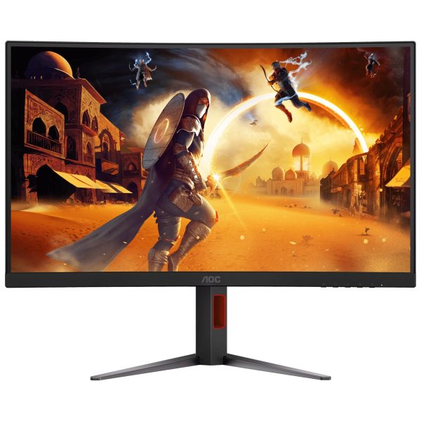 AOC 27' 2K Curved 0.5ms 180Hz, 2560x 1440 Adaptive Sync, HDMI 2.0 × 1,DisplayPort 1.4 × 1, Gaming Monitor (LS)