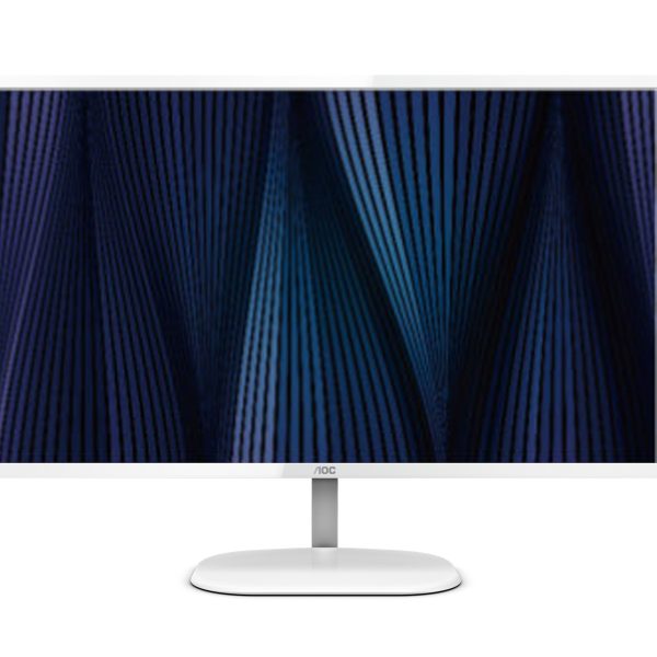 AOC 31.5' QHD IPS Monitor with 2560×1440 @ 75Hz, 4ms, sRGB 101%, DisplayPort & HDMI, sleek white design—great for sharp, vibrant visuals