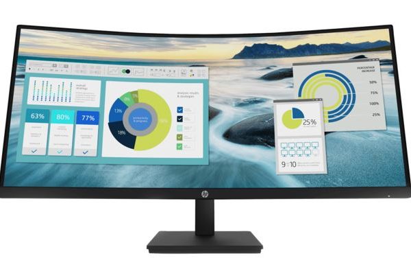 HP P34hc G4 34' WQHD 4K CURVED 21:9 3440x1440 Height Adjust Tilt USB-C (65W PD) DP HDMI Speakers USB 3yrs wty