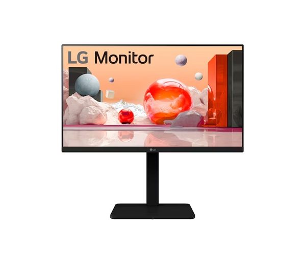 LG 24' Full HD IPS Monitor — 1920×1080, 100 Hz, built‑in power & speaker, versatile stand (tilt/height/swivel/pivot), Reader Mode & Flicker Safe