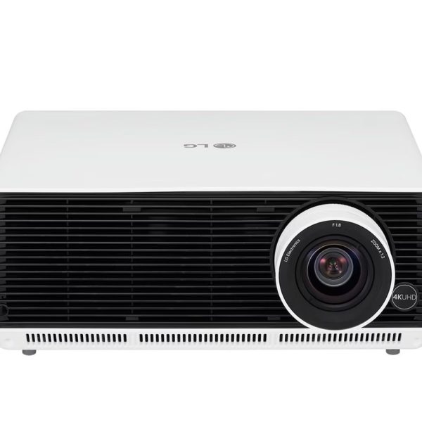 LG BU53R ProBeam 4K (3840x2160) Laser Projector, 5000 ANSI lumens, DLP, 3M:1 contrast, 0.94–1.14 throw, 1.2x zoom, lens shift ±20%/±50%, 20K hrs