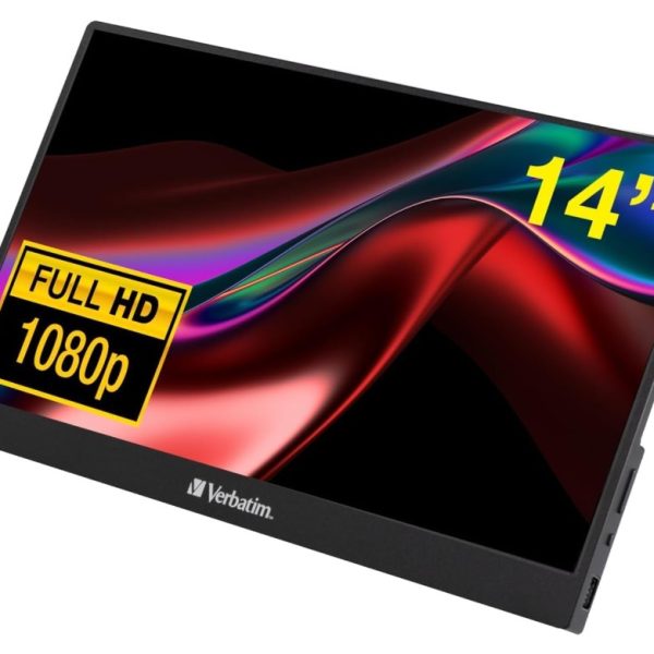Verbatim 14' IPS FHD 1920x1080 - HDR, 60Hz HDMI USB-C Capacitive Touch Panel Portable Monitor