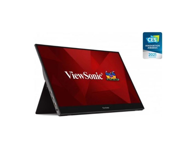 ViewSonic 16' TD1655 USB-C Touch FHD IPS , 2x Type-C (Power in with Video & Data). 3.5mm Audio, Mini HDMI x 1, Ultra Portable Monitor, 3YARW