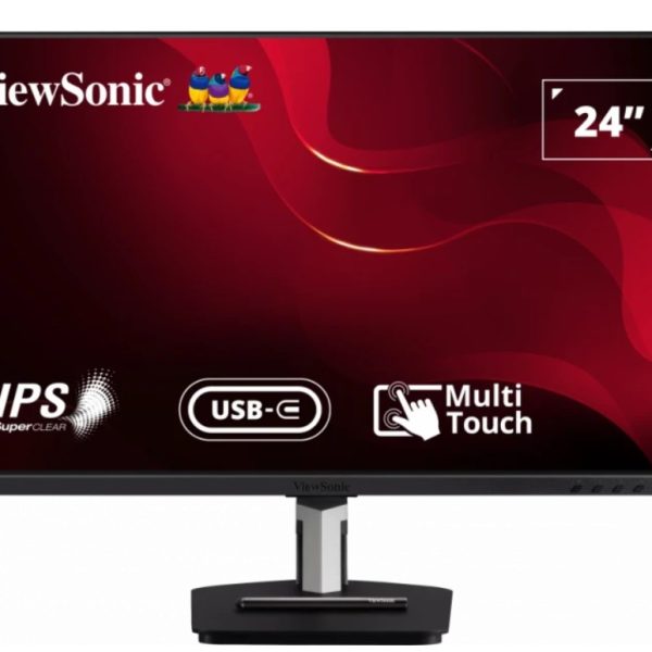 ViewSonic 24' TD2455 In-Cell 10 Point Touch Monitor with USB Type-C Input and Advanced Ergonomics, POS, Education. Shopping Centre, Real Estate, TAB