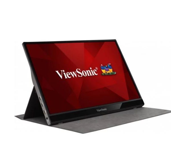 ViewSonic 16' VG1655 2x USB-C, IPS FHD, 3.5mm Audio, mHDMI x1, Business, Durable Laptop Desktop Extension, 2x Speakers, 1kg Ultra Portable Monitor