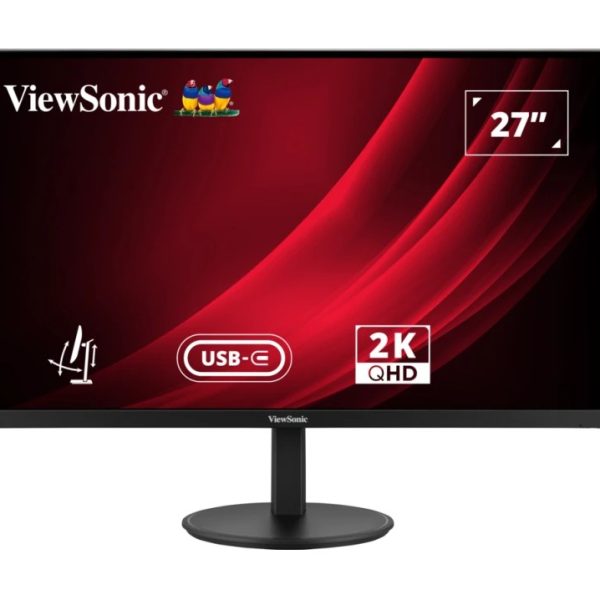 ViewSonic 27' VG 2K 2560 X 1440 SuperClear IPS, USB-C 65w  Hub, DP, Height Adjust, 3y Advance Replacement, Business Pro Monitor,3YARW