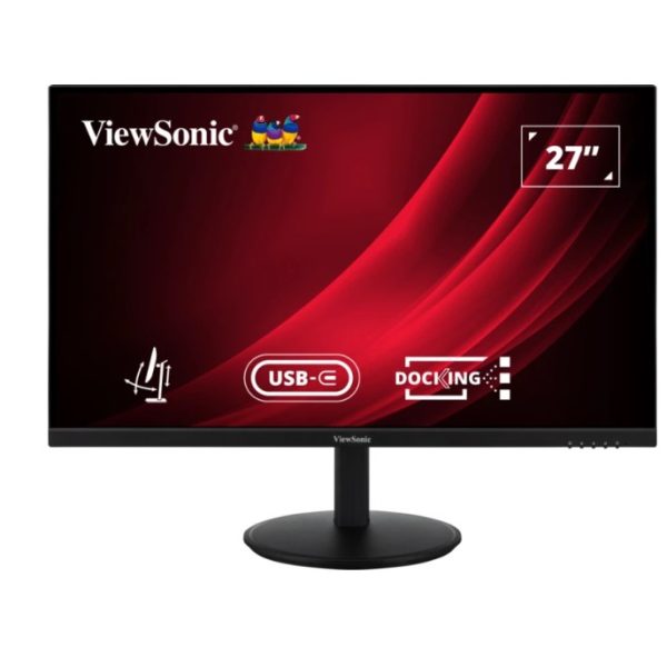 ViewSonic 27' VG 2K SuperClear IPS, Docking, USB-C, Daisy Chain,DP In/Out,RJ45,100w PD,Height Adjustable 3y Advance Replacement,Business Monitor,3YARW