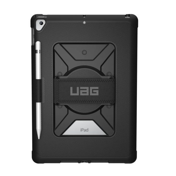 UAG Metropolis Apple iPad (10.2') (9th/8th/7th Gen) with Handstrap Rugged Case - Black (12191LB14040), DROP+ Military Standard, 1 Year Warranty
