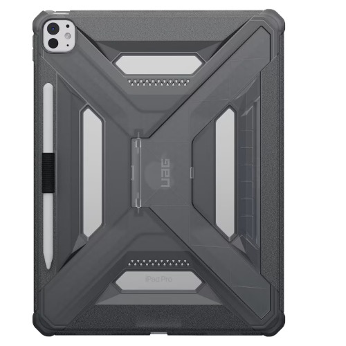 UAG Scout Plus Apple iPad Pro (11') (7th Gen) Case - Ash (840283925078), Slim, Soft-Touch, Built-in kickstand, Pencil Holder, 1 Year Warranty