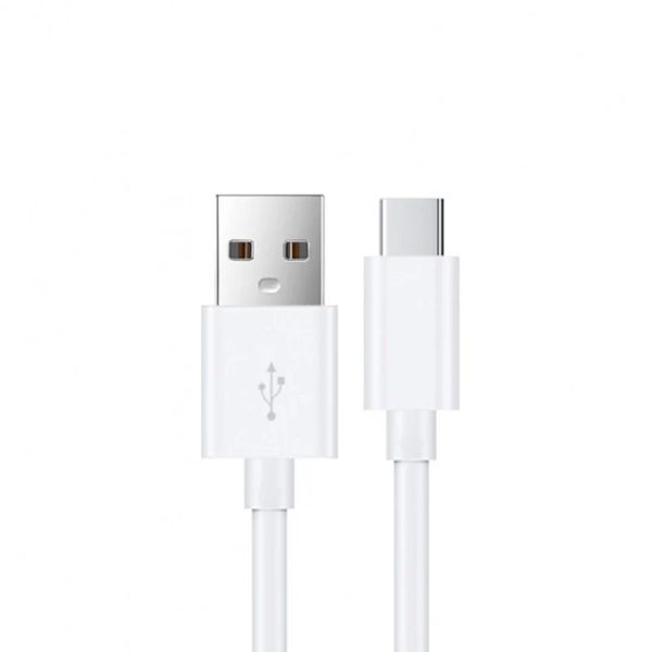 USP USB-C to USB-A Cable (2M) White - 3A, Durable, Fast Charge, High Quality, Samsung Galaxy, iPad, MacBook, Google, OPPO, Nokia, 5 Years Warranty