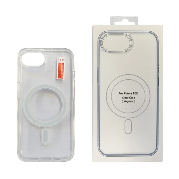USP Apple iPhone 17e /  iPhone 16e (6.1') Clear Case with MagSafe - Built-in magnets, Scratch Resistant, Crystal Clear,Shockproof, 5 Years Warranty
