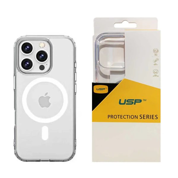 USP Apple iPhone Air (6.5') Clear Rock Shockproof Case with MagSafe - Ultra-thin, Lightweight, Non-slip, Crystal Clear, 5 Years Warranty