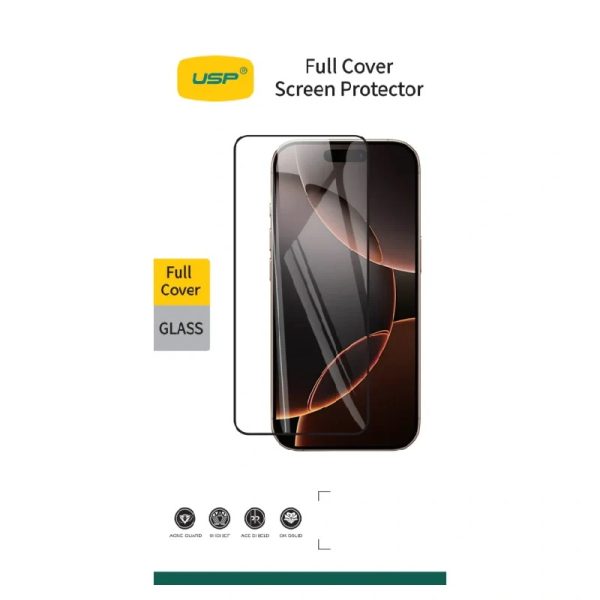 USP Apple iPhone Air (6.5') Tempered Glass Screen Protector - Full Coverage, 9H Hardness, Bubble-free, 5 Years Warranty