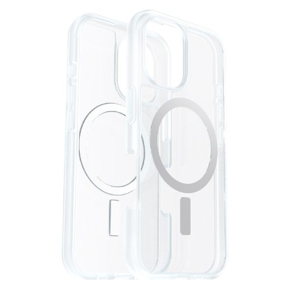 OtterBox React MagSafe Apple iPhone 16 Pro Max (6.9') Case Clear - (77-96261),DROP+ Military Standard,Hard Case with Soft Grip Edges,7 Years Warranty