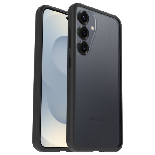 OtterBox React Samsung Galaxy S25+ 5G (6.7') Case Black Crystal (Clear/Black) - (77-97443),DROP+Military Standard,Hard Case,Soft Grip,7 Years Warranty