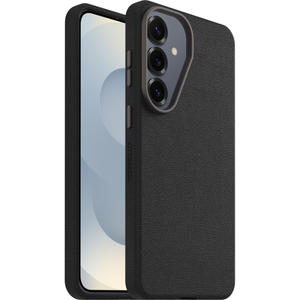 OtterBox Symmetry Cactus Leather Samsung S26+ 5G (6.7') Case Noir Ash Black - (77-99957), DROP+ 3X Military Standard, 7 Years Warranty