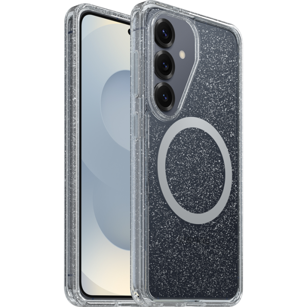 OtterBox Symmetry Clear Magnets Samsung Galaxy S26 5G (6.3') Case Stardust Clear - (77-99979), DROP+ 3X Military Standard, 7 Years Warranty