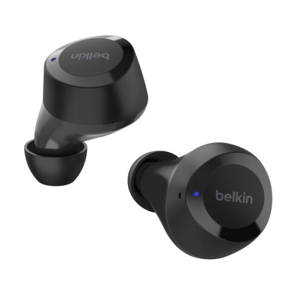 Belkin SoundForm Bolt 2 Wireless Earbuds - Black (AUC009fqBKV2), 28hrs Battery, Lightweight, BT 5.3 Multipoint, IPX4-Rated, 2 Years Warranty