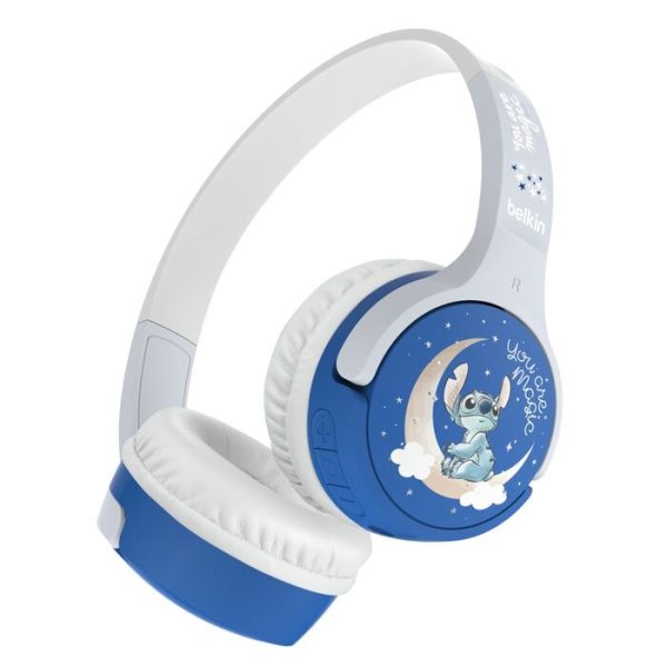 Belkin SoundForm Mini Wireless On-Ear Headphones for Kids - Disney Collection (AUD002qcLSV3-DY), 30hrs Battery, 85dB Volume Cap, 2 Years Warranty