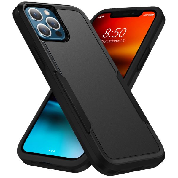 Phonix Rugged Apple iPhone 13 Pro (6.1') Armor Light Case Black - No-Slip, Sleek, Drop-Protection, Strong & Durable, 3 Years Warranty