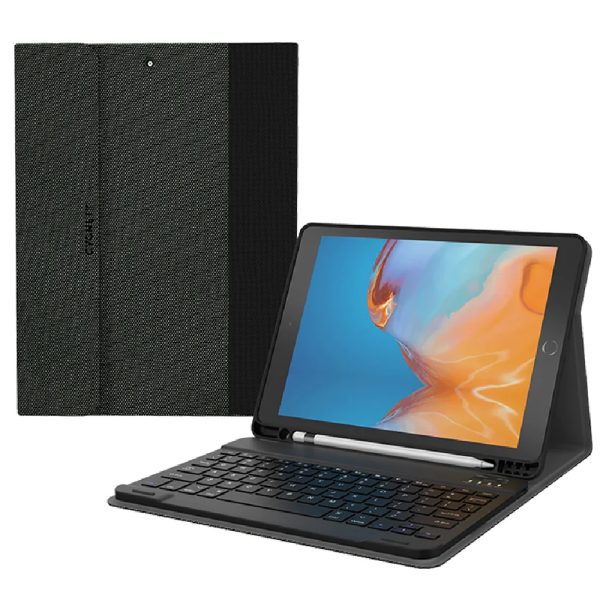 Cygnett TekView Apple iPad (10.2') (9th/8th/7th Gen) Wireless Keyboard Case - Grey/Black(CY3496TEKVI)360° Protection, 2 Years Warranty
