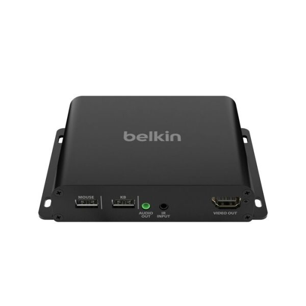 Belkin Cybersecurity and Secure KVM Extender Receiver Copper CAT6 - Universal Video, TAA-compliance, UHD 4K @60Hz 4:4:4 up to 100 m, 3-Year Warranty