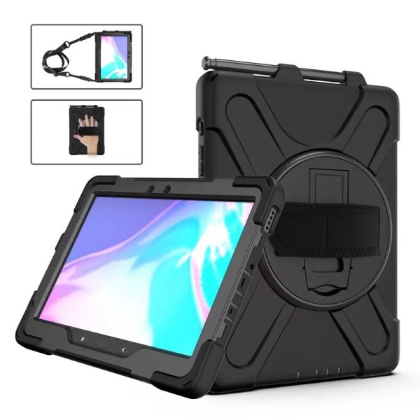 USP Rugged Samsung Galaxy Tab Active5 Pro/Tab Active4 Pro/Tab Active Pro (10.1') Case Black- Built-in-Kickstand,Hand & Shoulder Strap,5 Years Warranty