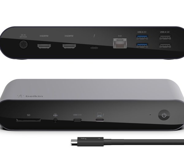 EOL Belkin Connect Pro Thunderbolt 4 Dock - Space Grey (INC006auSGY),4xUSB-A,1xSD,1xUSB-C, 8K @ 30Hz, 4K @ 60Hz, Thunderbolt 4 certified, 2 Years Warr