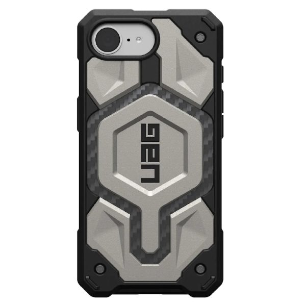UAG Monarch Pro MagSafe Apple iPhone 17e /  iPhone 16e Refresh /  iPhone 16e (6.1') Rugged Case-Titanium (114497113636), 10 Years Warranty