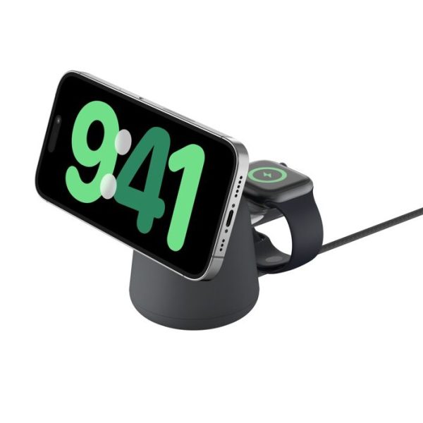 Belkin BoostCharge Pro 2-in-1 Wireless Qi2 Charging Dock + 30W USB-C PSU + USB-C Cable (1.5M) - Black (WIZ027auH36), 15W, CEW $2500, 2 Years Warranty